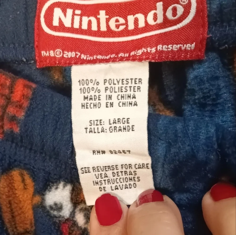 Nintendo Blue Character Pajama Bottoms